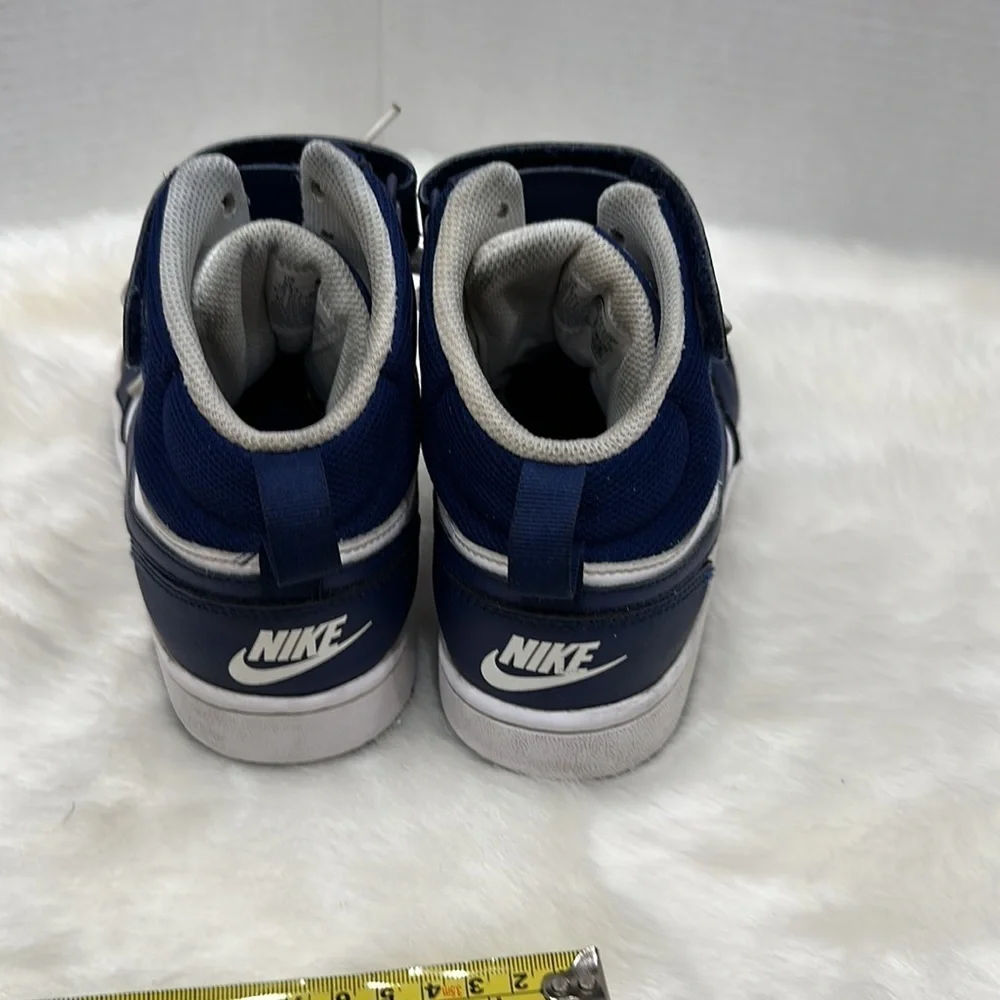Nike Court Borough Mid 2 White Blue Youth Sneakers